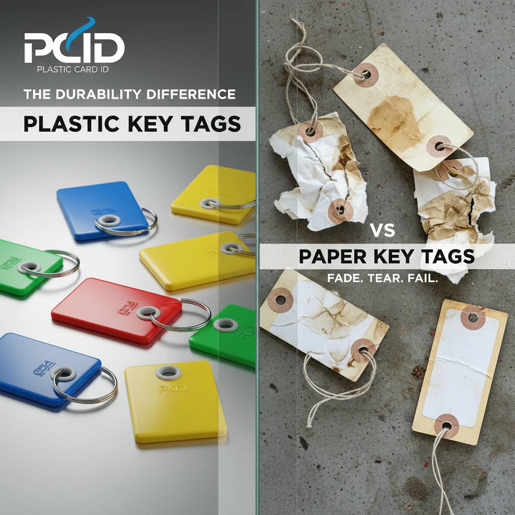 Plastic key tags vs paper key tags durability